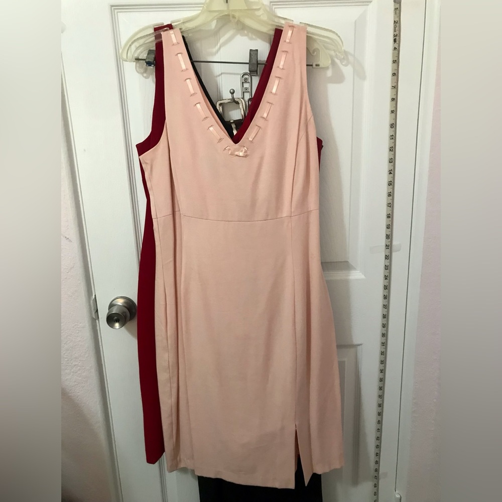 🎀 Pink dress with ribbon accent 🎀